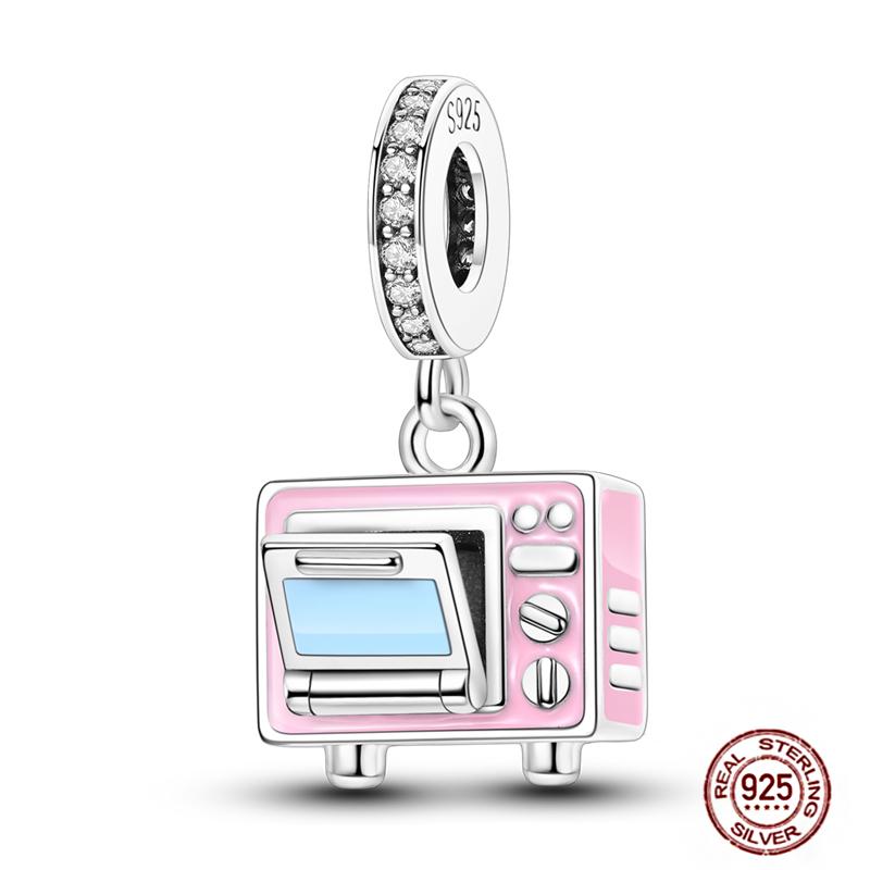 Pink Butterfly Charms Beadscopper Original Heart-Shaped Dog Paw Travel Charm Fit Bracelets Pendant For Women Jewelry Making