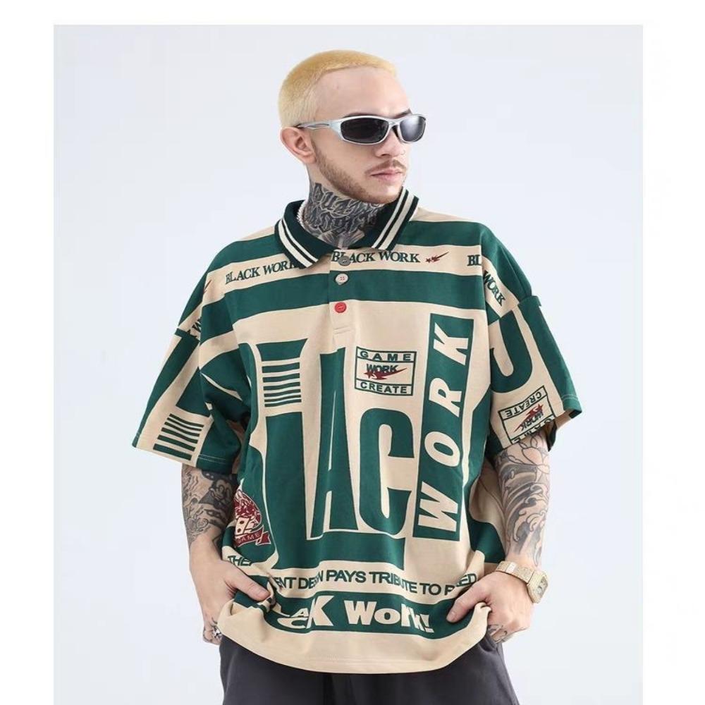 American Style Vintage Women POLO Shirt Hoodies Autumn Winter Fleece Streetwear Y2k Loose Long Sleeve Pullover Sweatshirts 2022