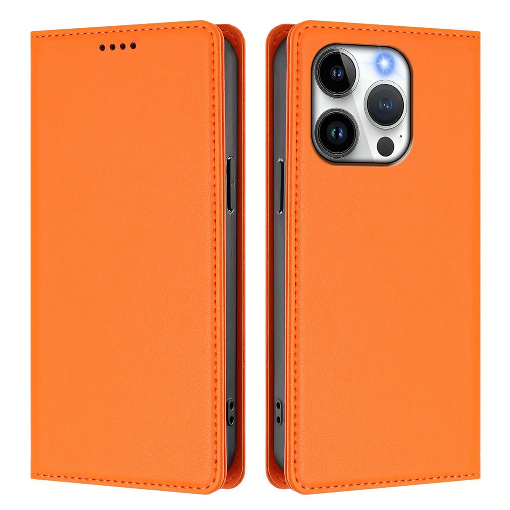 For iPhone 15 Pro Max/iPhone 15 Pro Leather Wallet Case Magnetic Closure RFID Blocking Phone Cover