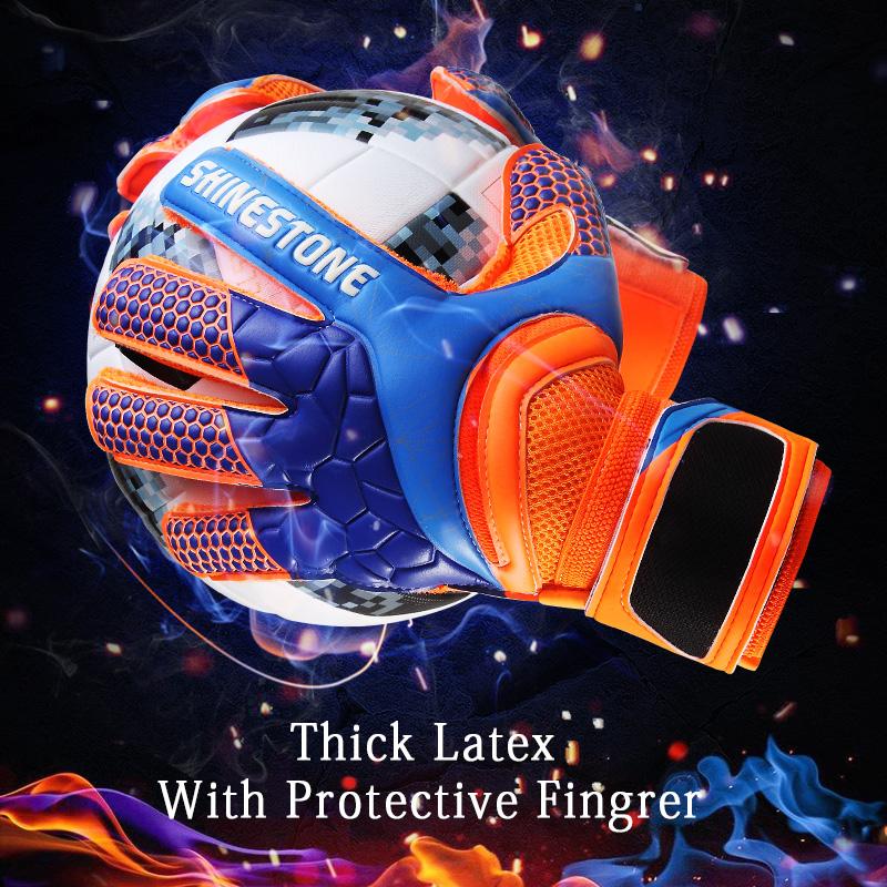 Neue Männer Kinder Latex Professionelle Fußball Torwarthandschuhe Fingerschutz Fußballspielhandschuhe Fußball