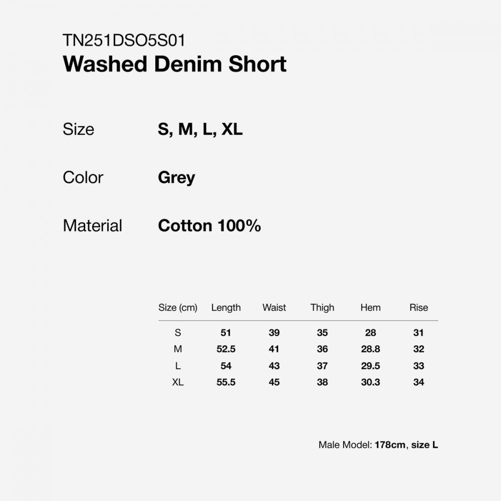 Thisisneverthat Washed Denim Short Tn251dso5s01