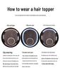 Men's Real Human Hair Short Wig – Invisible Hair Patch, Glue/Clip Option, Trimmed Top Piece