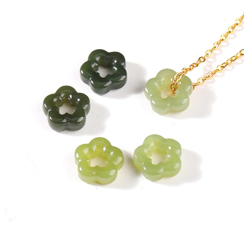 1 Set DIY Bracelet Necklace Accessories Natural Stone Carved Bead Pixiu Prayer Bead Supplies For Jewelry Making