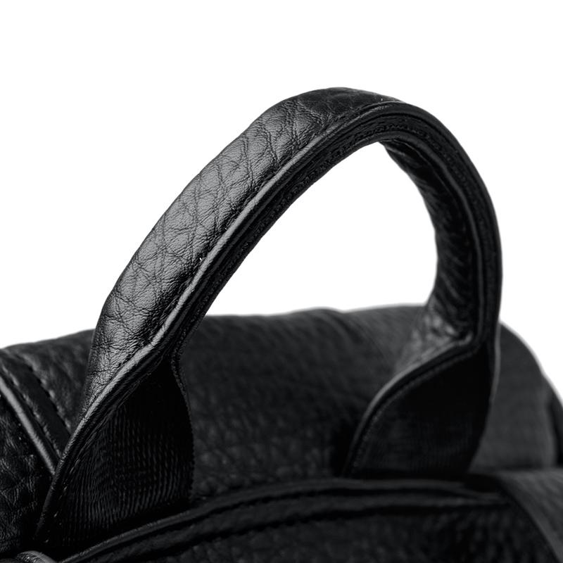 Backpack Retro Women's Anti-theft Backpack Soft Leather Schoolbag Reduced Burden Large Capacity Travel Bag