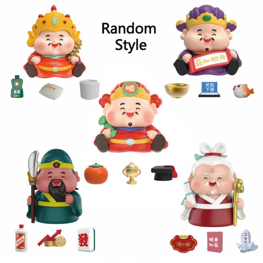 Cartoon Fengshui Sculpture Creative Lucky Ornaments God of Wealth Decoration  Good Luck Ornament