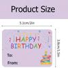 Happy Birthday Gift Tags Colorful Name Tags Stickers Party Favors Packages Seals Christmas Gift Box Bag Packaging Labels