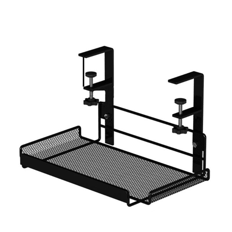 Портативные настольные органайзеры корзина подстоечная полка для хранения металлический кабельный лоток настольная корзина для студентов и работников S чёрный 1990₽
