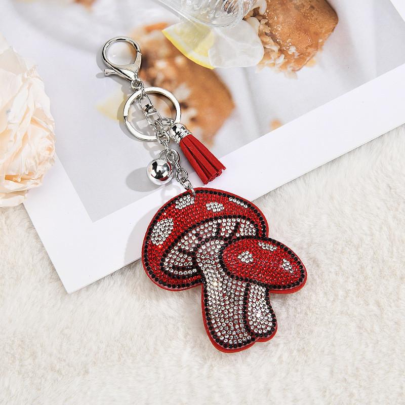 Fashion Sparkling Water Diamond Embellished Keychain Creative Ball Pendant For Gift Giving