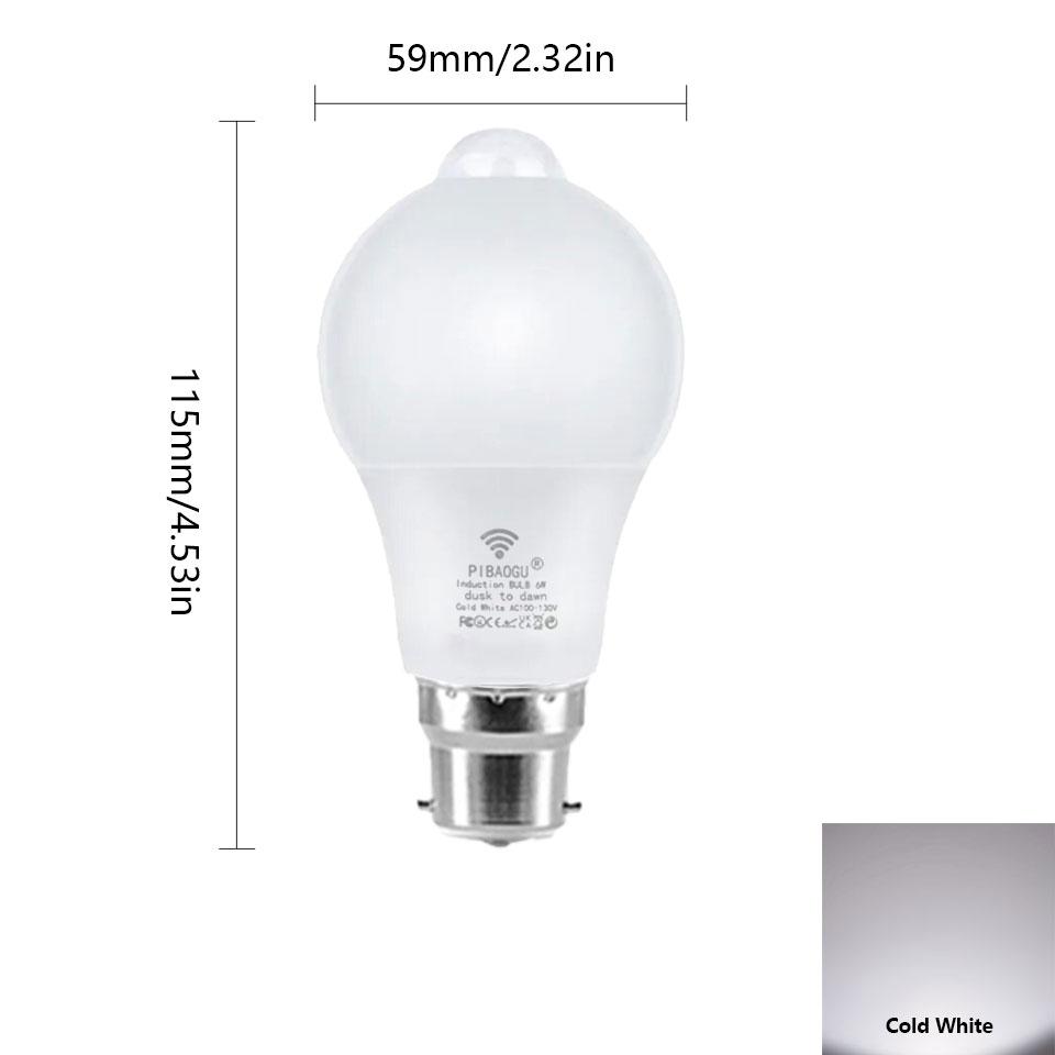 

4PCS Led Bulb Radar Motion Sensor B22 220V 20W 18W 15W 12W 9W 6W Light Bulb Auto On Off Sensor Infrared Motion Detect Night Lamp 4pcs