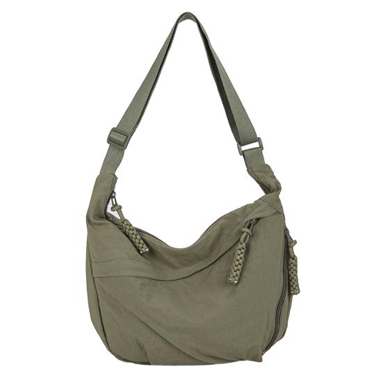 Uformell Hobo-veske Dumpling-veske med justerbar skulderreim Sammenleggbar skulderveske med flere lommer Stor kapasitet Crossbody-veske for daglig bruk Reise Arbeid