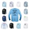 Mens Quick-Dry Fishing Shirt Long Sleeve UV Protection Outdoor Performance T-Shirt Breathable Round Neck