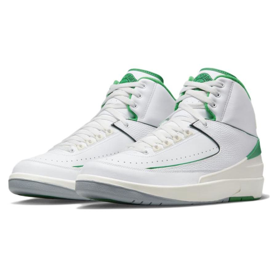 Air Jordan 2 Retro Lucky Green Pánské tenisky Bílá Plachetnicová Světle ocelově šedá DR8884-103