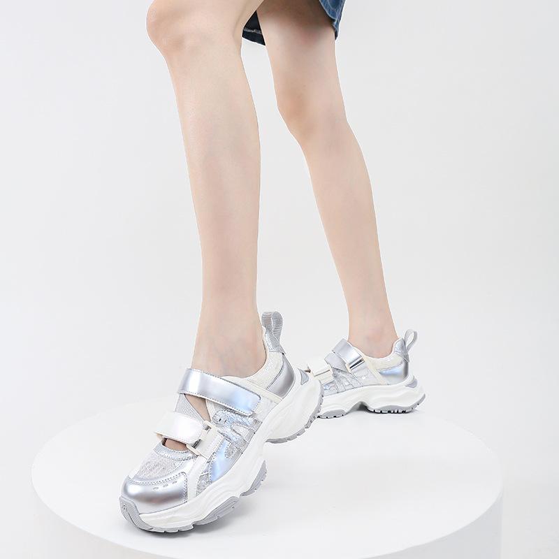 Baotou sports platform sandals 2025 summer new thick Velcro dad sandals Mary Jane shoes children breathable