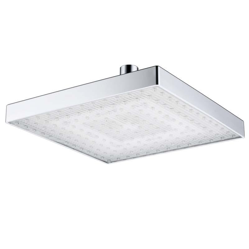 

Ванная комната 8-дюймовая квадратная светодиодная потолочная насадка для душа 8 inch/ 20cm серебряный