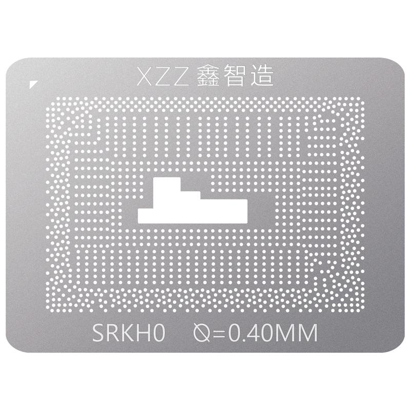 XZZ BGA Reballing Stencil for SRKZZ SRKH0 SR29F SR33N SR1S9 TC790SA-A2 Direct Heating BGA Template Tin Planting Platform