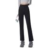 2025 Spring Women's High Waist Black Cigarette Pants - Professional, Casual Nine-Point Trouser Suit