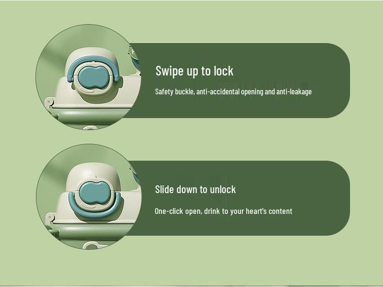 Large Capacity Dual-Compartment Straw Cup for Kids - Perfect for Female Students, Summer Use, and Easy Portability