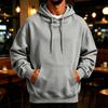 Herren Retro Hoodie Lockere Passform Lässiger Pullover Sweatshirt für Herbst Winter