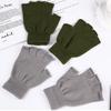 Knitted Fingerless Gloves for Men and Women Winter Warm Half Finger Stretchy Soft Knit Mittens for Outdoor Use