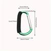 1Pcs Aluminum Alloy D-Ring Carabiner Hammock Hook Hook Organizer Shopping Bag Clip Hook for Outdoor Hiking Travel Backpack