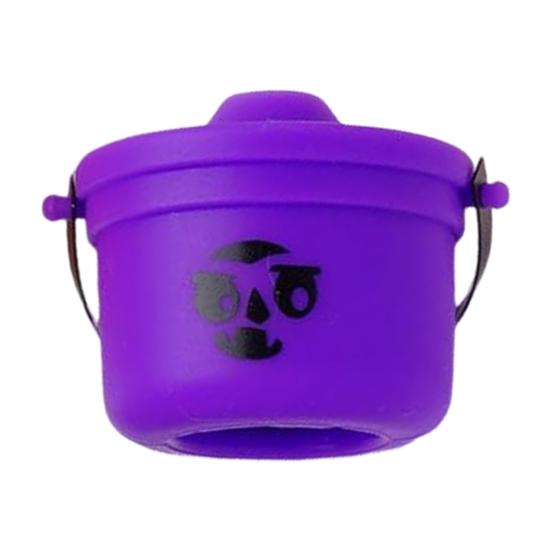 Halloween Pumpkin Bucket Straw Topper Drinking Straw Cap for 30oz