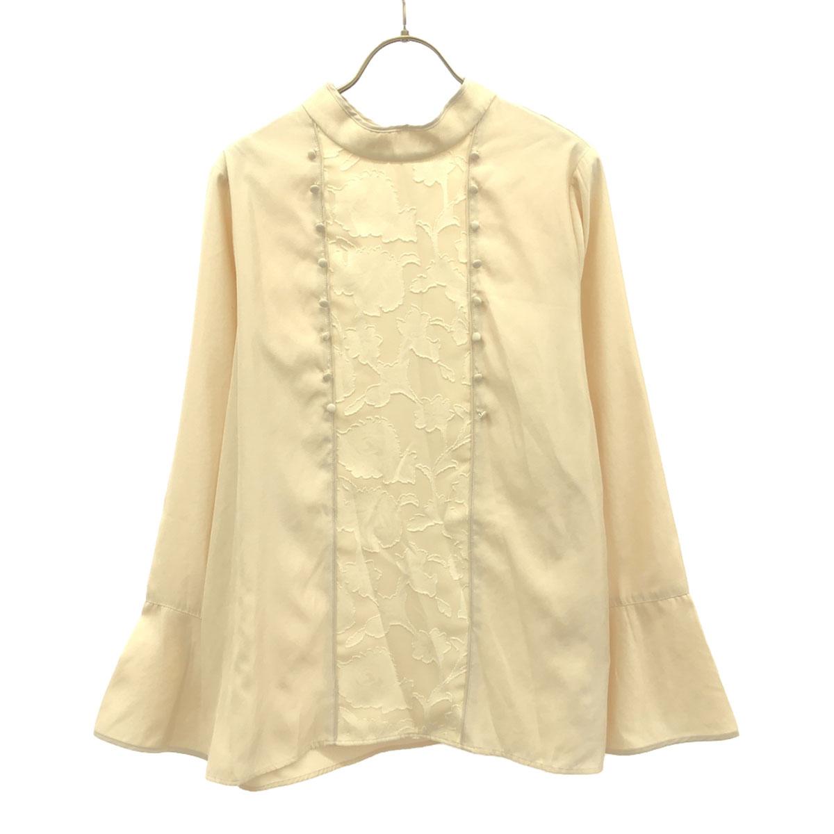 

AMERI UNDRESSED Блузка 2WAY с длинным рукавом в стиле чай, F бежевый, Женская, Б/у