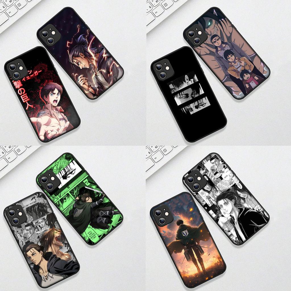 Casing for Samsung Galaxy S20 S22 S21 FE Ultra Plus A07 A17 A15 A16 A25 A57 A37 Phone Cover Soft Case Attack On Titan Anime Levi