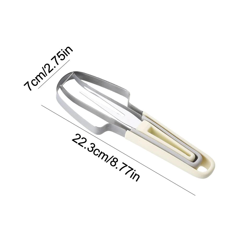 3-in-1 Watermelon Fork Slicer Cutter Melon Cutter Knife Stainless Steel Watermelon Cutter Slicer Tool Portable Kitchen Gadgets