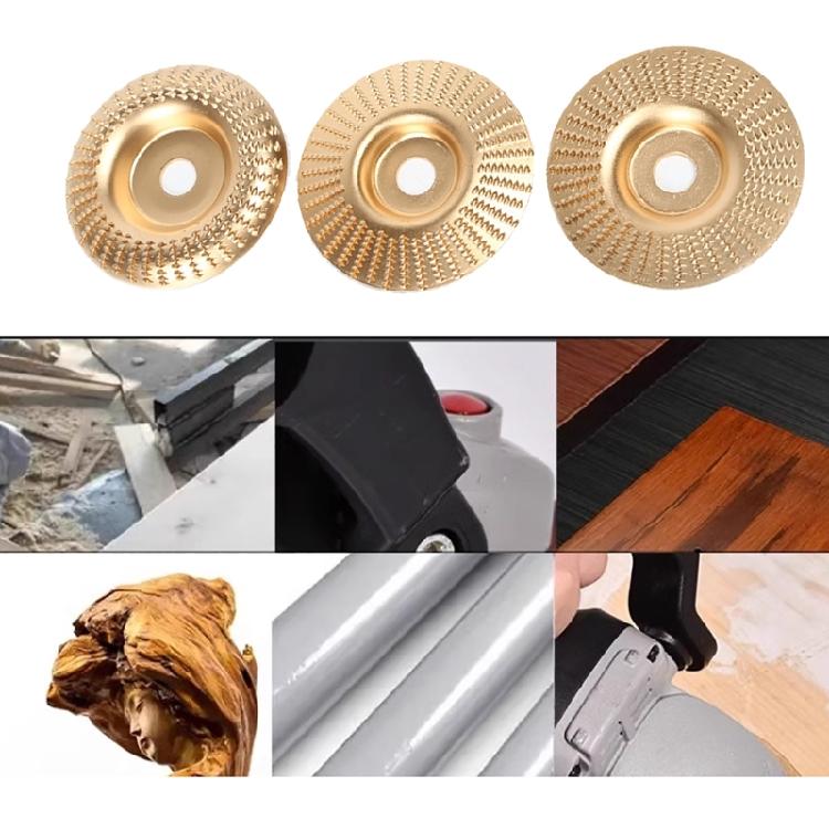3Pcs Wood Carving Discs High Carbon Steel Angle Grinder Disc for Angle Grinder