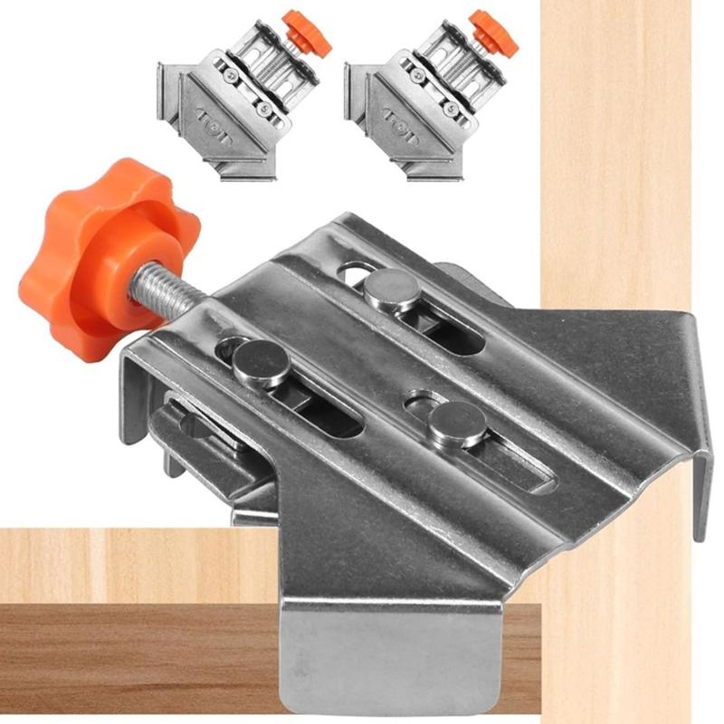 Woodworking Tool Set Easy To Use Woodworking Corner Clip Adjust Woodworking Fastener Right Angles Clamps Simple Operate