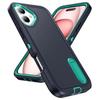 For iPhone 16 Case PC+Silicone+EVA Kickstand Drop-Proof Phone Cover