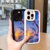 Phone Case: 2D Flat Design Suitable for iPhone 18 17 16 15 14 13 Pro Tiered Protective Case, Dolphin Jumping Over the Sea, Christmas and Halloween Gif