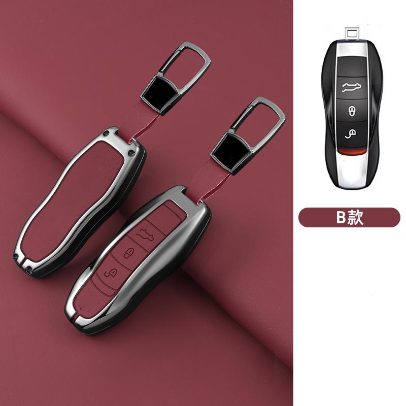 Zinc Alloy Car Key Fob Housing Key Fob For Porsche 911 970 981 991 Panamera Spyder Carrera Macan Cayman Cayenne Car Key Fob