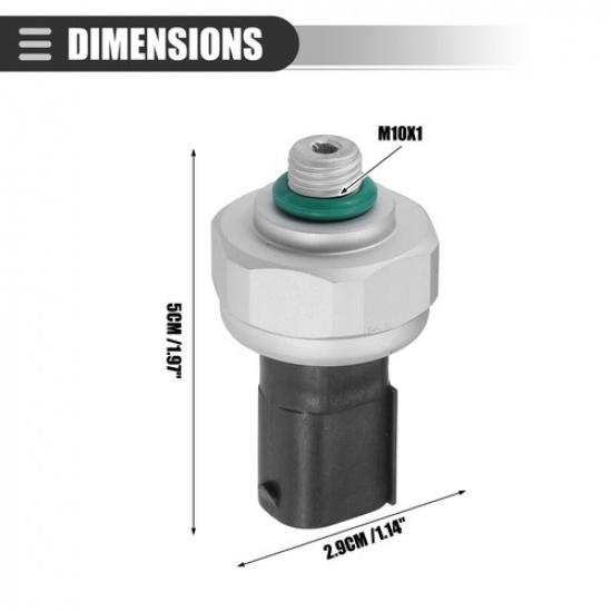 Pack (1) A/C Pressure Transducer Valve, Pressure Sensor Switch For Mercedes-Benz