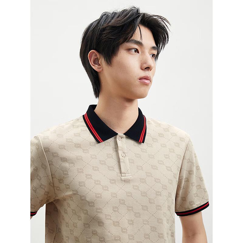GXG Men's Cool-Feel Printed Polo Shirt