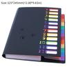 High Quality 13 Pockets Expanding File Folder PP Rainbow Inner Page Organ Bag Portable Document Bag School Office