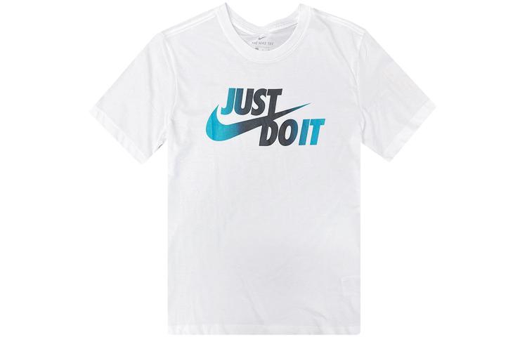 

Nike T Shirts Men s White Crew Neck Moderate Straight Fit CV1987-100 L