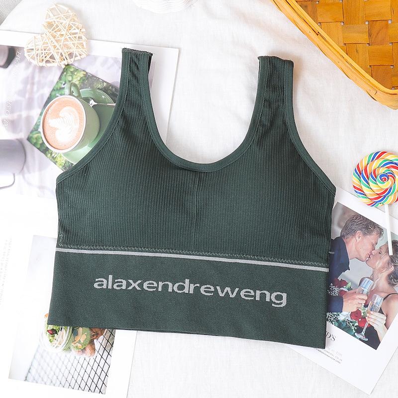 U-shaped Beautiful Back Wrap Tube Top Seamless Thread Sports Vest Wireless Underwear M-2XL