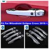 Car Door Pull Doorknob Handle Decor Protect Cap Cover Trim For Mitsubishi Eclipse Cross 2018 -  Chrome Exterior Accessories