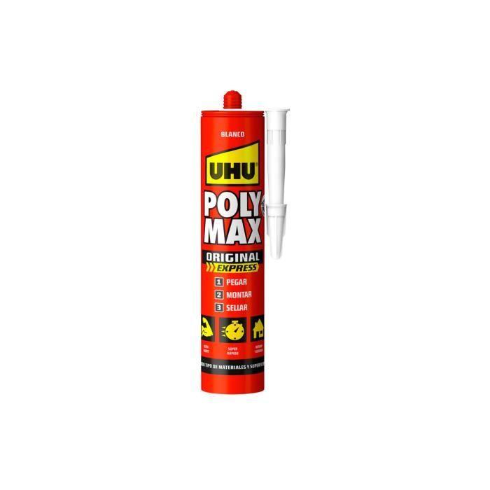 Adhésif - Uhu - Poly Max® Express - Blanc - 425g - Super Rapide Et Extra Fort
