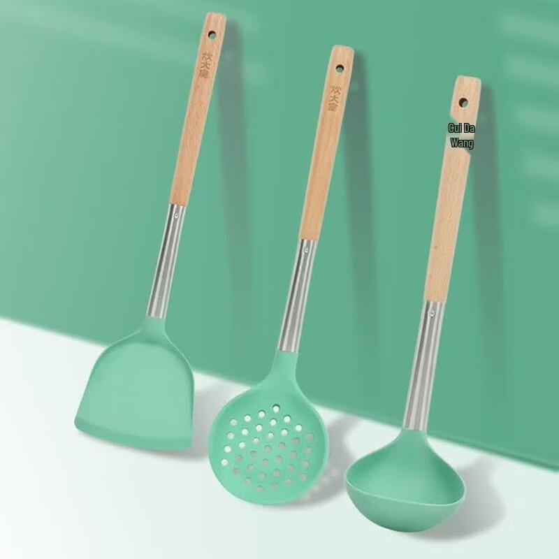 COOKER KING Colorful Silicone Kitchen Utensil Set
