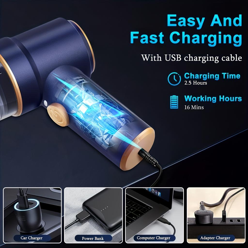 Car Vacuum Cleaner Multifunctional Suction Blowing Integrated With Charging Base Handheld Small Car Home Electric Cleaning