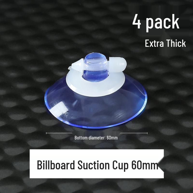 Transparent Glass Suction Hook - Strong Wall & Car Mount for Advertising or Hanging