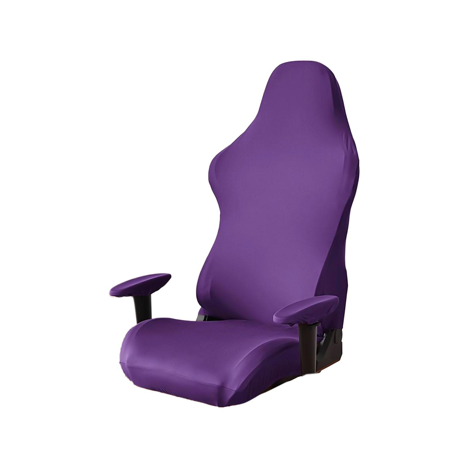 

Чехол для компьютерного гоночного кресла Чехол для игрового кресла Защитный эластичный чехол фиолетовый