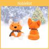 Fox Christmas Scarf Plush Toy Girl Children Birthday Holiday Gift Doll Decorated