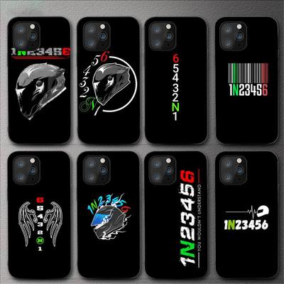 1n23456 Motorcycle Phone Case For Iphone 11 12 Mini 13 14 Pro Xs Max X 8 7 6s Plus 5 Se Xr Shell