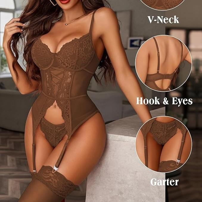 European and American Style Women’s Sexy Lingerie Set, Fashion Lace Erotic Intimate Wear