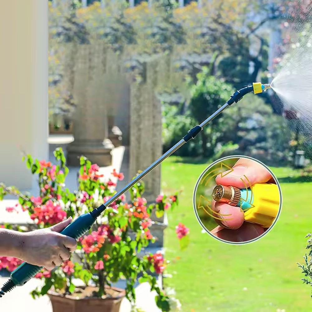 Electric Sprayer Telescopic Wand Rechargeable Garden Sprayer Wand Electric Watering Handle Irrigation Tool for Lawn and Garden