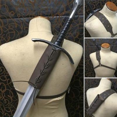 Medieval Steampunk Wide Sword Belt Men Knight Warrior Armor Middle Ages Viking Pirate Cosplay Costume Props Accessories
