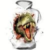 Dinosaur 3D Printed Hat For Men And Women Universal Hat Sportswear Fashionable Street Sportswear Casual Wear Autumn Tops